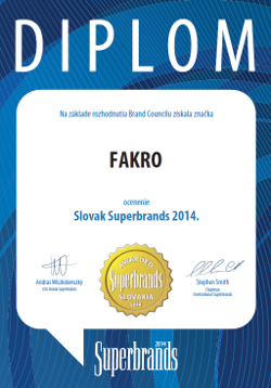 premio  Superbrands 2014 in Slovacchia
