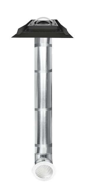 SRD - lucernario tubolare con la cupola  e con tubo riflettente rigido