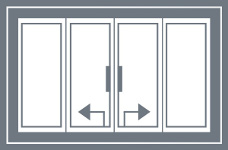 Porte-finestre scorrevoli alzanti HST schema C