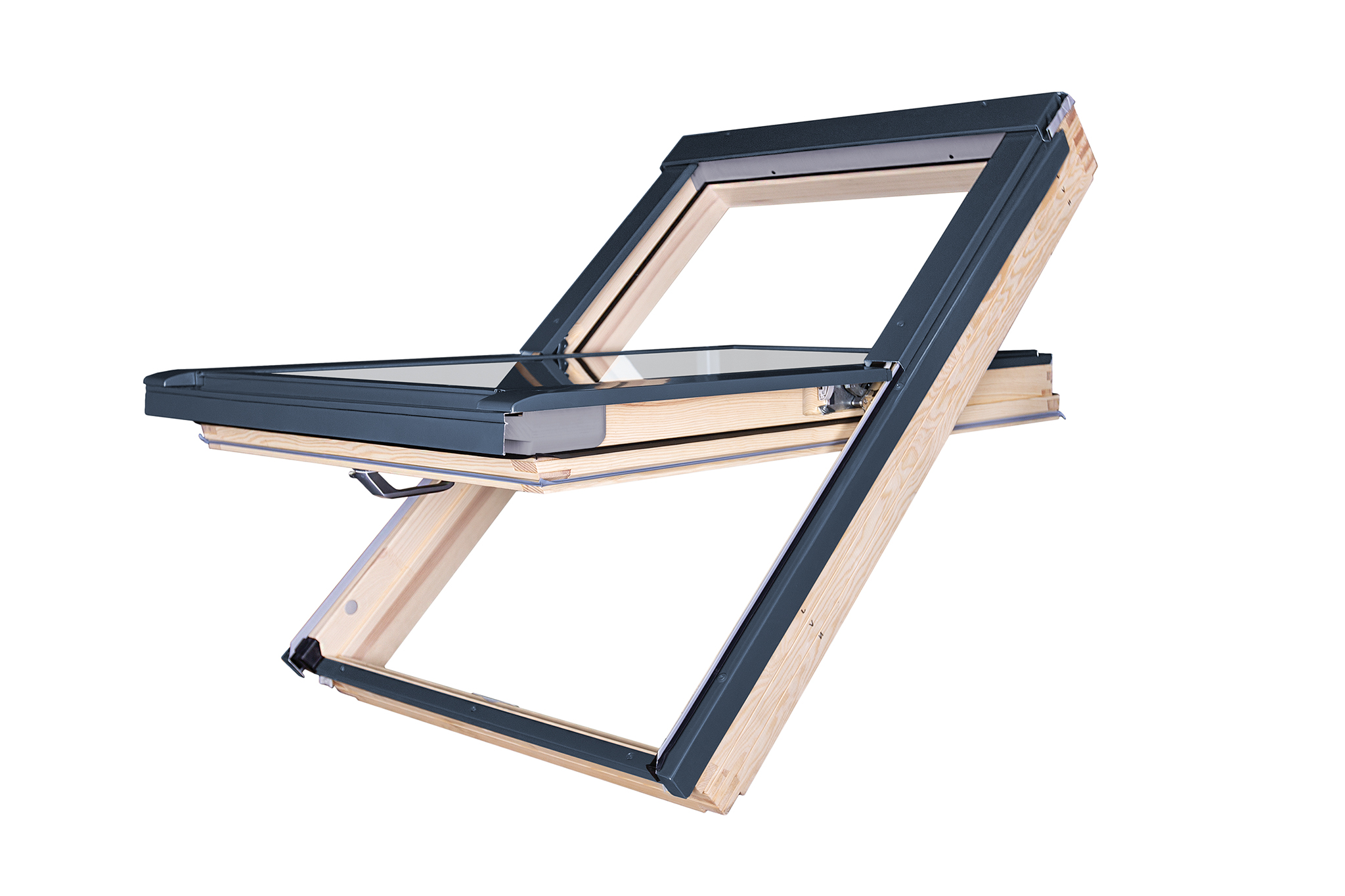 Finestre per tetti in legno a bilico