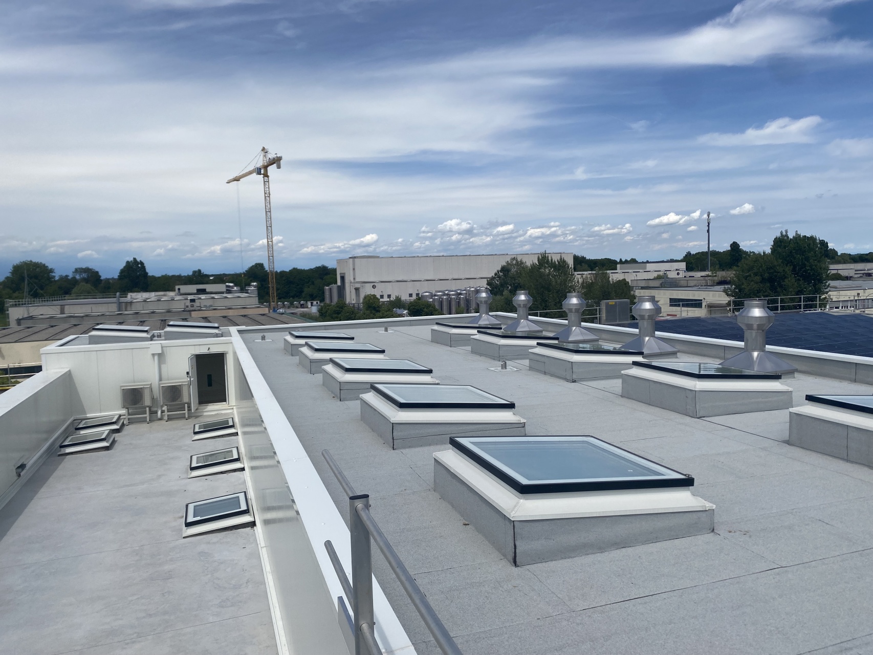 Tutta la luce del cielo negli uffici LM 2000 grazie alle finestre per tetti piatti FAKRO