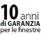 10 anni di garanzia