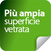 Più ampia superficie vetrata